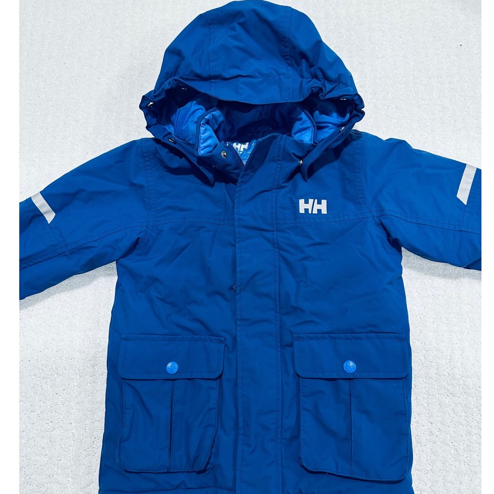 Helly Hansen Youth Blue Regular 110/5 Insulated Winter Parka Ski Jacket